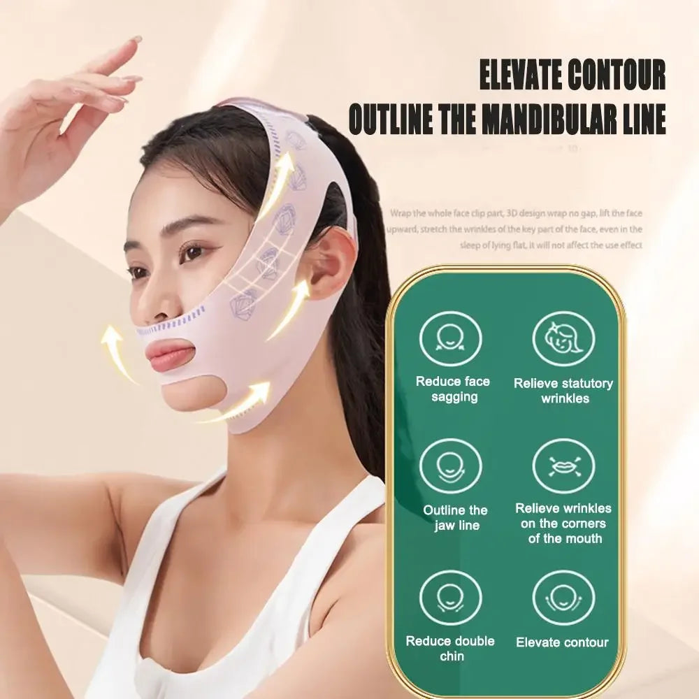 Instant V-Line: Face Lifting & Double Chin Reducer Sleeping Mask