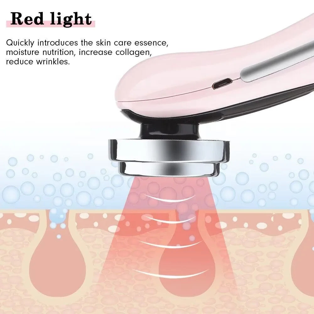 EMS Facial Massager Skin Care Tools 4 in 1 RF Face Lift Multifunction Firm Device Skin Rejuvenation Wrinkle Removal