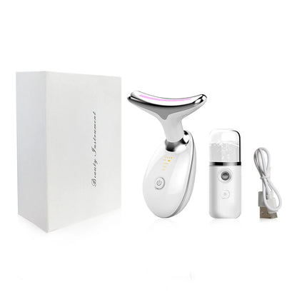 [40% OFF] 8.8 SALE - EMS RED LIGHT THERAPY FACE NECK LIFT WRINKLE REMOVER TIGHTEN MASSAGER